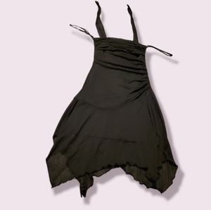 VINTAGE, Y2K, BLACK HALTER, RUCHED, XOXO, COLLECTION DRESS, SIZE S (2)